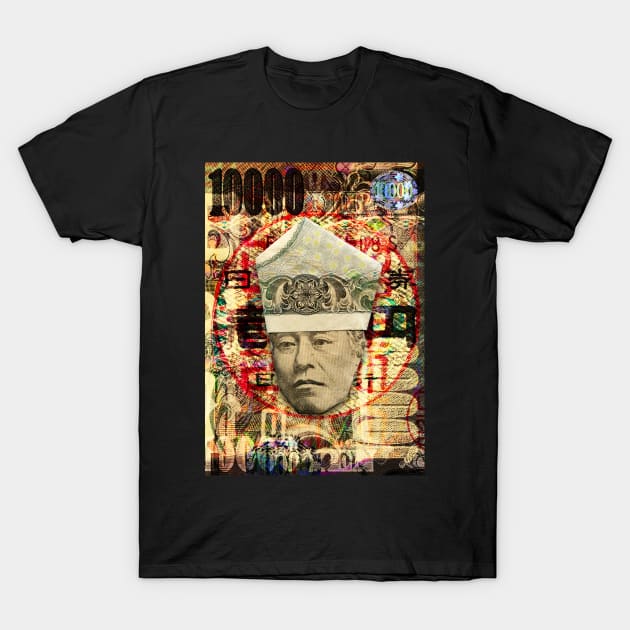 King Fukuzawa / Money Origami T-Shirt by yosuke